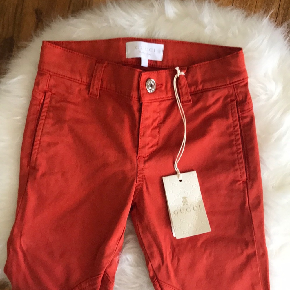 Little girls size 5 Orange Gucci riding pants